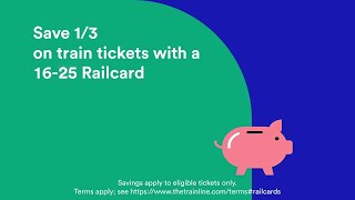 Digital 1625 Railcard from Trainline [upl. by Yelyah]