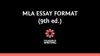 MLA Essay Format 9th Edition [upl. by Ilera424]