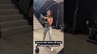 Jeannie Mai shows off post Thanksgiving workout [upl. by Millisent631]