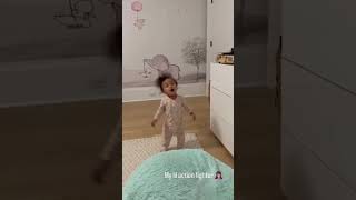 Jeannie Mai Daughter Monaco Adorable Dance [upl. by Nylodnew]