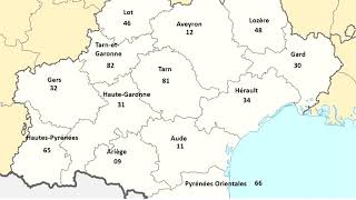 Géographie la région Occitanie [upl. by Atsirhcal]