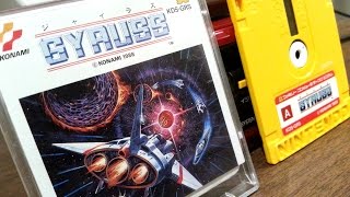 Classic Game Room  GYRUSS review for Famicom Disk System [upl. by Nehpets]