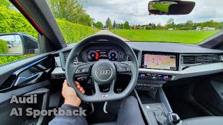 New Audi A1 Sportback SLine 2021 Test Drive Review POV [upl. by Blakely]