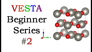 VESTA Software  Beginner Tutorial Series 2 [upl. by Yeldarb]