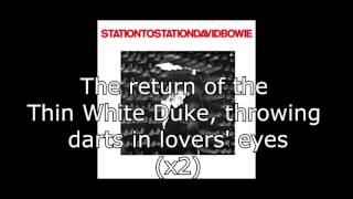 Station to Station  David Bowie  Lyrics [upl. by Godard928]