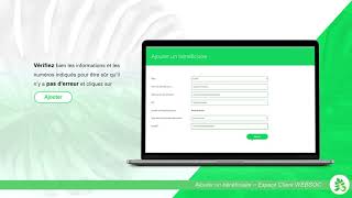 Espace Client WEBSOC Tutoriel 04  Ajouter un bénéficiaire [upl. by Lyman]