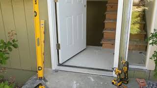 Jeld Wen Front Door Installation  Really crappy products and craftsmanship PART 1 [upl. by Daisey758]