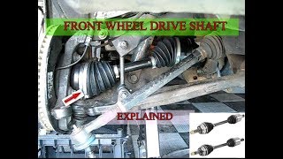 Front wheel drive mechanism  Drive shaft explained [upl. by Glogau]