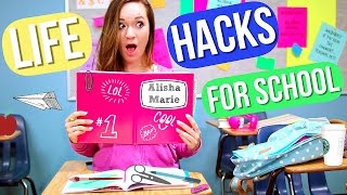 Back to School LIFE HACKS Alisha Marie [upl. by Ybbed]