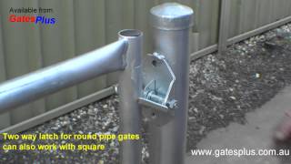 Gate Latch 2 way for round pipe and square [upl. by Lally]