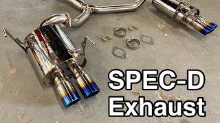 0814 Subaru Impreza WRX STI SPECD Catback Exhaust [upl. by Kehsihba]