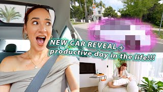 NEW CAR REVEAL  Productive Day in the Life Vlog [upl. by Milka]