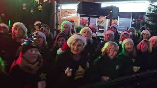 WHAT CHRISTMAS MEANS TO ME Rock Choir at Birkdale Lights Switch On 1st December 2024 [upl. by Nirrol]