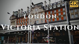 London Victoria Station Walk Through England 4K [upl. by Bertila566]