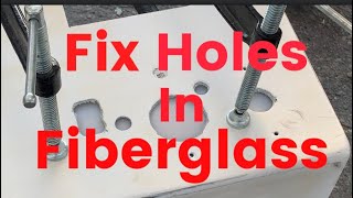 Fix holes in fiberglass yourself [upl. by Erdua]