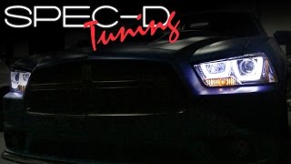 SPECDTUNING INSTALLATION VIDEO 20112014 DODGE CHARGER PROJECTOR HEADLIGHTS [upl. by Eixam755]