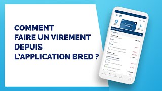 DEMO Comment faire un virement depuis l’application mobile BRED [upl. by Anabal]