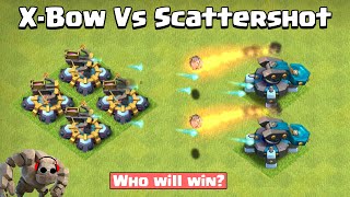 X Bow Vs Scattershot Vs All Troop  Clash of Clans [upl. by Barden351]