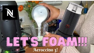 How To Foam Milk With Aeroccino 3 Make Coffee With Foam Tips amp Tricks  Easy Foamed Latte Recipe [upl. by Sandye703]