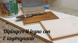 Dipingere il legno con limpregnante [upl. by Savanna890]