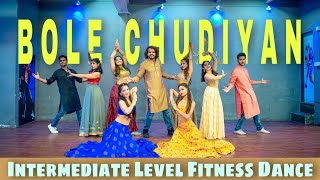 Bole Chudiyan  K3G  Intermediate Level Fitness Dance  Akshay Jain Choreography  DGM [upl. by Allys678]