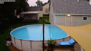 Lightning Strike Pool Camera Flash and Audio [upl. by Yttel814]