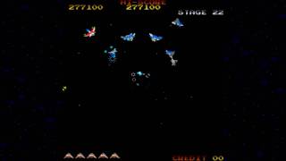 HD Gyruss Stage 20 to 23 Earth End 1983 Konami Mame Retro Arcade Games [upl. by Ayhay]