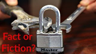 The TRUTH about HOW TO OPEN a LOCK with a NUT wrench master lock [upl. by Lonny]