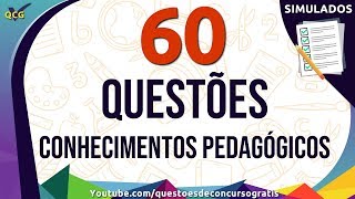 60 Questões de Conhecimentos Pedagógicos para Concurso de Professor [upl. by Addie247]