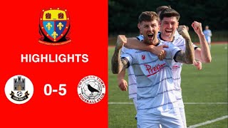 Caerleon 05 Cwmbrân Town  Gwent FA Senior cup  Quarter final highlights [upl. by Dallon]