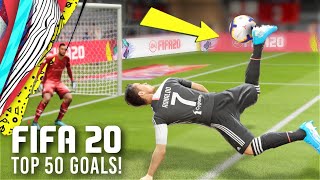 FIFA 20 TOP 50 BEST GOALS OF THE YEAR [upl. by Tessil]