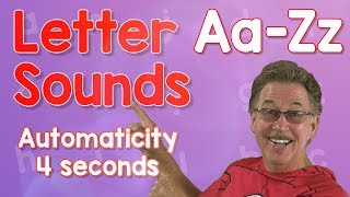 Letter Sounds Automaticity  Upper and Lower Case  4 Seconds  Jack Hartmann [upl. by Ennayram]